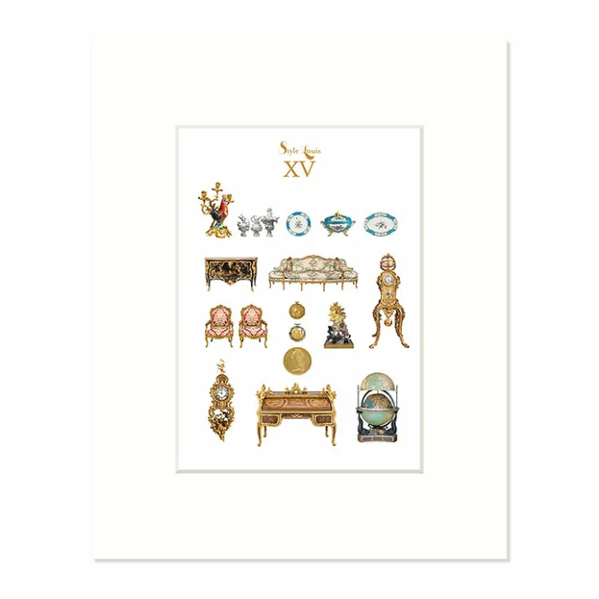 Affiches Et Reproductions<Boutiques de musées Reproduction sous Marie-Louise - Style Louis XV