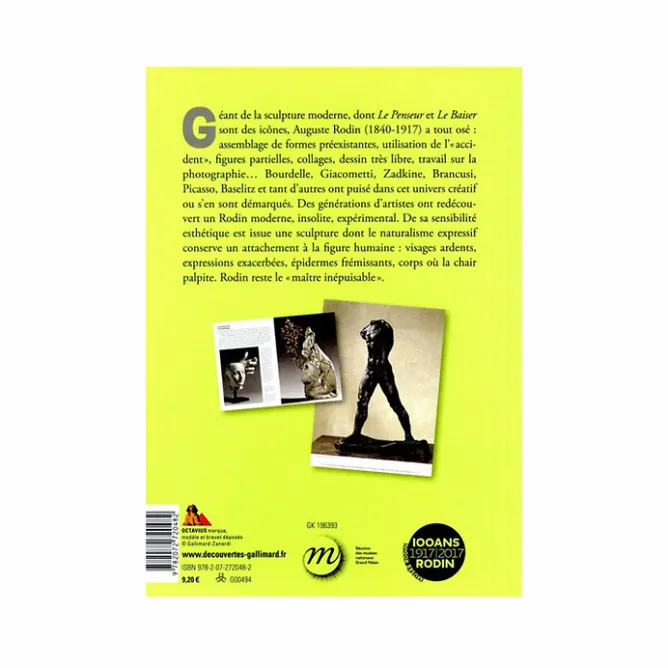 Littérature & Essais<Boutiques de musées Rodin. L'invention permanente - Découvertes Gallimard Hors série