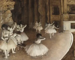 Boutiques de musées Répétition de ballet sur la scène (affiches d'art)