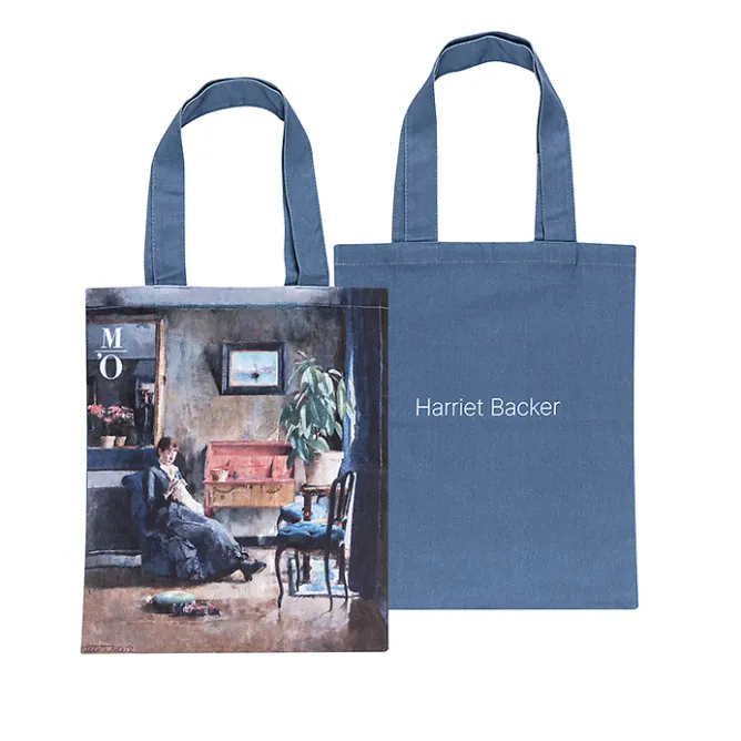 Sacs, Tote Bags<Boutiques de musées Sac Harriet Backer - Intérieur bleu