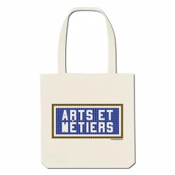 Sacs, Tote Bags<Boutiques de musées Sac Imprimé Arts et Métiers - Écru