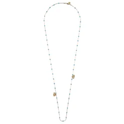 Colliers Et Pendentifs<Boutiques de musées Sautoir Nymphéas Turquoise - Les Cleias