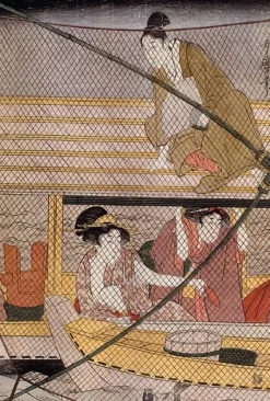 Boutiques de musées Scène sur un bateau : le filet-épuisette (panneaux aluminium) Clearance