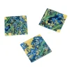 Boutiques de musées Set de 3 dessous de verre en céramique Vincent van Gogh - Les iris - Van Gogh Museum Amsterdam®