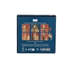Art De La Table<Boutiques de musées Set de 6 Dessous de verre La Dame à la licorne, les 6 tapisseries