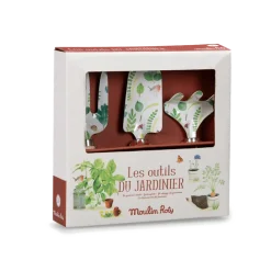 Loisirs Créatifs<Boutiques de musées Set de 3 outils de jardinage Moulin Roty - Les outils du jardinier
