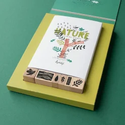 Boutiques de musées Set de 6 tampons - Nature Hot