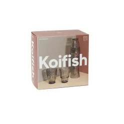 Boutiques de musées Set de 4 verres empilables Koifish - Gris - Doiy Discount
