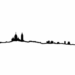 Art De La Maison<Boutiques de musées Silhouette Paris Noire 50 cm - The Line