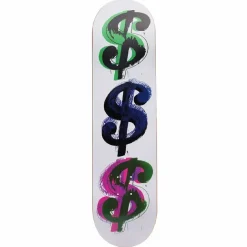 Boutiques de musées Skateboard Andy Warhol - Dollar sign (9) Solo B, 1982 - The Skateroom Best