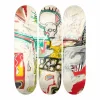 Boutiques de musées Skateboards Triptyque Jean-Michel Basquiat - Untitled (Rotterdam), 1982 - The Skateroom Online