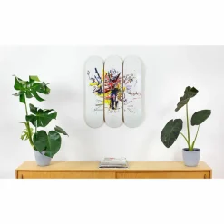 Boutiques de musées Skateboards Triptyque Jean-Michel Basquiat - Exu, 1988 - The Skateroom Online