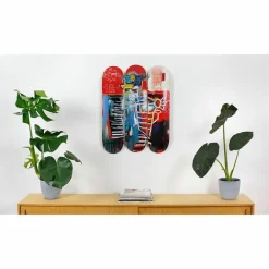 Design|Art De La Maison<Boutiques de musées Skateboards Triptyque Jean-Michel Basquiat - La Hara, 1981 - The Skateroom