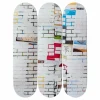 Boutiques de musées Skateboards Triptyque Kelley Walker - White Bricks - The Skateroom - Édition limitée Online