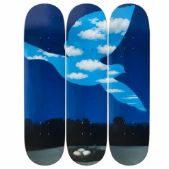Design|Art De La Maison<Boutiques de musées Skateboards Triptyque René Magritte - Le retour - The Skateroom - Édition limitée