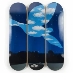 Design|Art De La Maison<Boutiques de musées Skateboards Triptyque René Magritte - Le retour - The Skateroom - Édition limitée