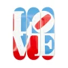Boutiques de musées Skateboards Triptyque Robert Indiana - Great American Love - The Skateroom Discount