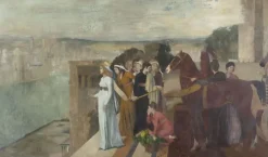 Boutiques de musées Sémiramis construisant Babylone (affiches d'art encadrées) Outlet