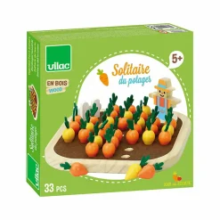 Boutiques de musées Solitaire du potager en bois - Jour de récolte - Vilac New