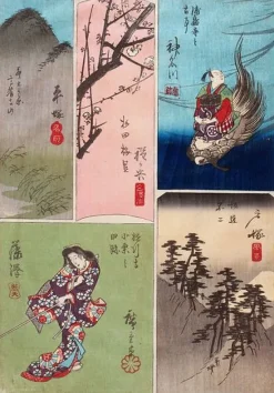 Panneaux Acryliques|Affiches D'Art<Boutiques de musées Série des images mêlées de la circulation le long du Tôkaido (panneaux acryliques)