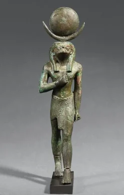 Boutiques de musées Statuette du dieu-lune à tête de faucon Khonsou (panneaux aluminium) Online