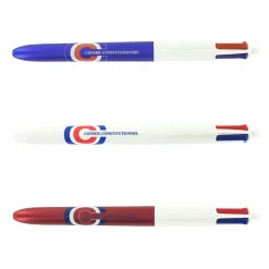 Écriture<Boutiques de musées Stylo 4 couleurs Bleu effet glacé - Conseil constitutionnel