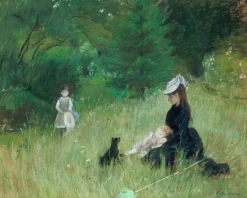 Boutiques de musées Sur l'herbe [Sur la pelouse ou Dans un parc] (détail) (toiles sur châssis) Clearance