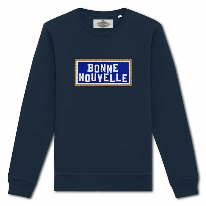 T-Shirts Et Sweats<Boutiques de musées Sweat brodé Bonne Nouvelle - Marine