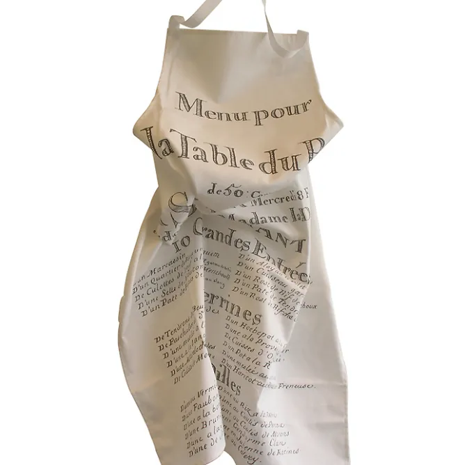 Boutiques de musées Tablier "Menu pour la table du Roy" New