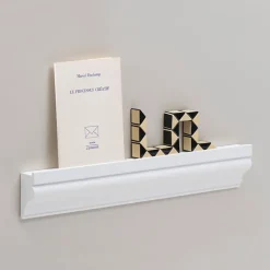 Design|Art De La Maison<Boutiques de musées Étagère Haussman Hêtre massif - Blanc Mat - 40 x 7 cm - Déjà-vu