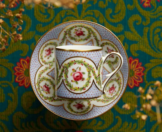 Art De La Table<Boutiques de musées Tasse et soucoupe Myrtes et roses