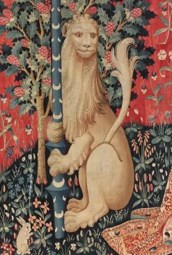 Boutiques de musées Tenture de la Dame à la Licorne : l'Ouïe (panneaux aluminium) Clearance