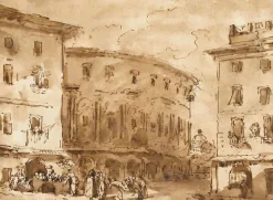 Boutiques de musées Théatre de Marcellus, vu de la piazza Montanara (panneaux aluminium) Sale