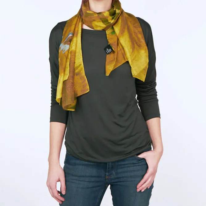 Foulards, Étoles, Châles<Boutiques de musées Étole en soie Vincent van Gogh - Les tournesols - Van Gogh Museum Amsterdam®