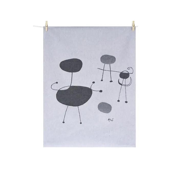 Art De La Table<Boutiques de musées Torchon Joan Miró - Personnage, oiseaux devant le soleil