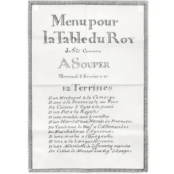 Art De La Table<Boutiques de musées Torchon "12 Terrines Menu du Roy"