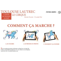 Boutiques de musées Toulouse-Lautrec Le cirque - Cahier de dessin animé Clearance
