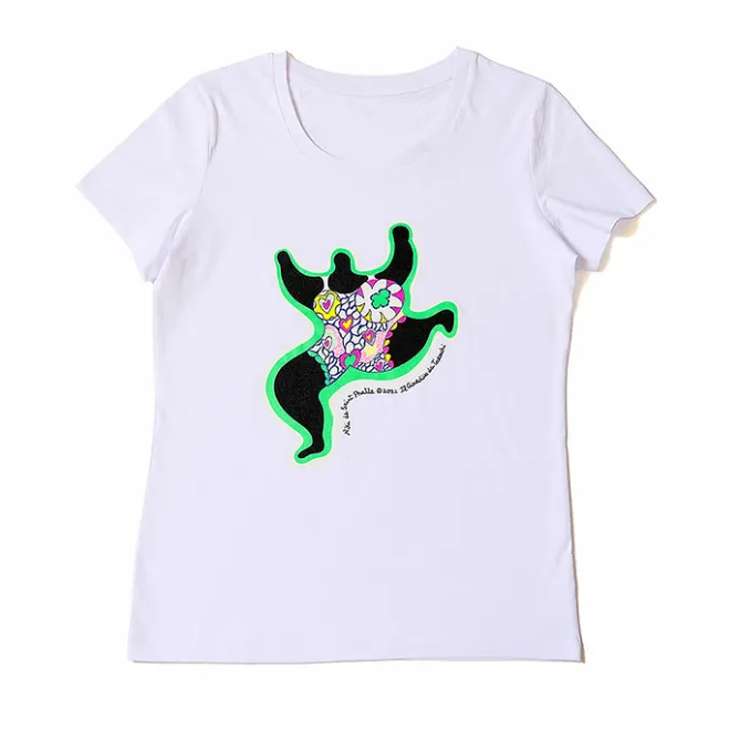 T-Shirts Et Sweats<Boutiques de musées T-shirt blanc Femme Niki de Saint Phalle - Leaping Nana