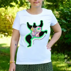 T-Shirts Et Sweats<Boutiques de musées T-shirt blanc Femme Niki de Saint Phalle - Leaping Nana