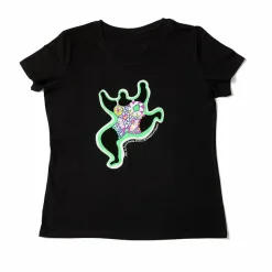 Boutiques de musées T-shirt noir Femme Niki de Saint Phalle - Leaping Nana New