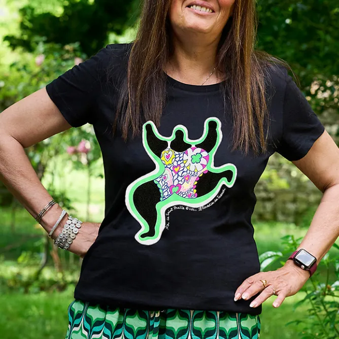 Boutiques de musées T-shirt noir Femme Niki de Saint Phalle - Leaping Nana New