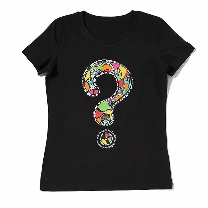 Boutiques de musées T-shirt noir Femme Niki de Saint Phalle - Point d'interrogation Discount