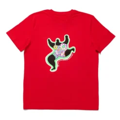 Boutiques de musées T-shirt rouge Unisex Leaping Nana - Niki de Saint Phalle Outlet