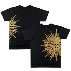 Boutiques de musées T-shirt Soleil - Emblème Or Sale