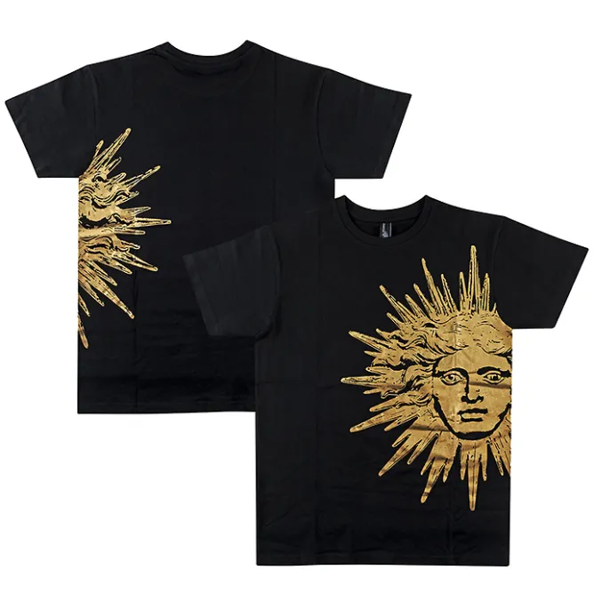 Boutiques de musées T-shirt Soleil - Emblème Or Sale