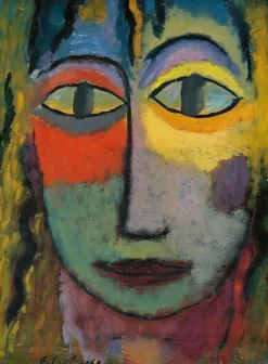 Toiles Sans Cadre|Toiles Sur Châssis<Boutiques de musées Tête de femme « Méduse ». Lumière et Ombre (toiles sans cadre)