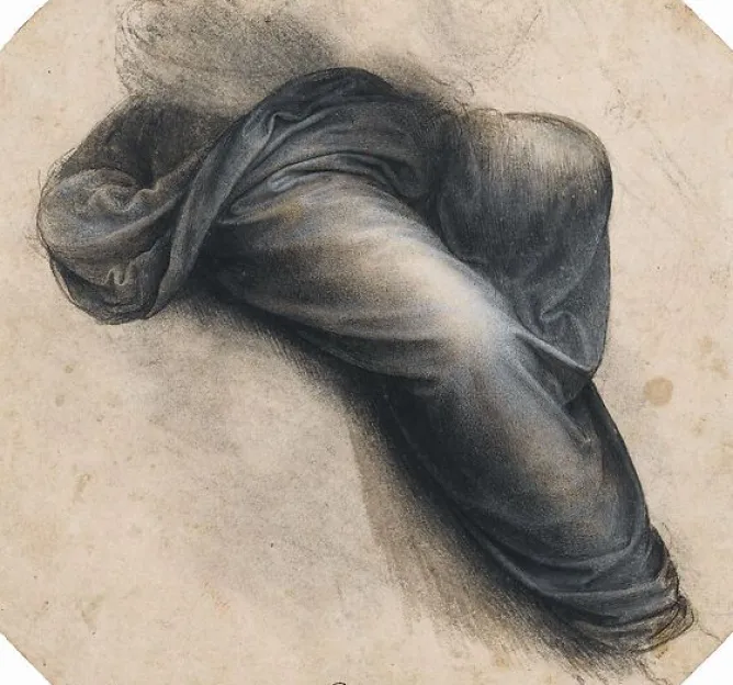 Panneaux Aluminium|Panneaux Acryliques<Boutiques de musées Étude pour le manteau de la Vierge dans la Sainte Anne (panneaux aluminium)