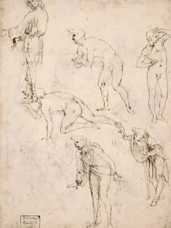 Panneaux Aluminium|Panneaux Acryliques<Boutiques de musées Études de personnages pour l'Adoration des Mages, vers 1480-1481 (panneaux aluminium)