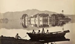 Boutiques de musées Udaipur. Le palais de Jag Mandir sur le lac Pichhola, 1873 (panneaux aluminium) New