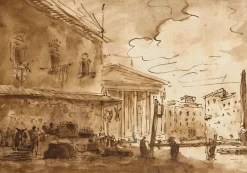 Boutiques de musées Un marché sur la place du Panthéon (affiches d'art)